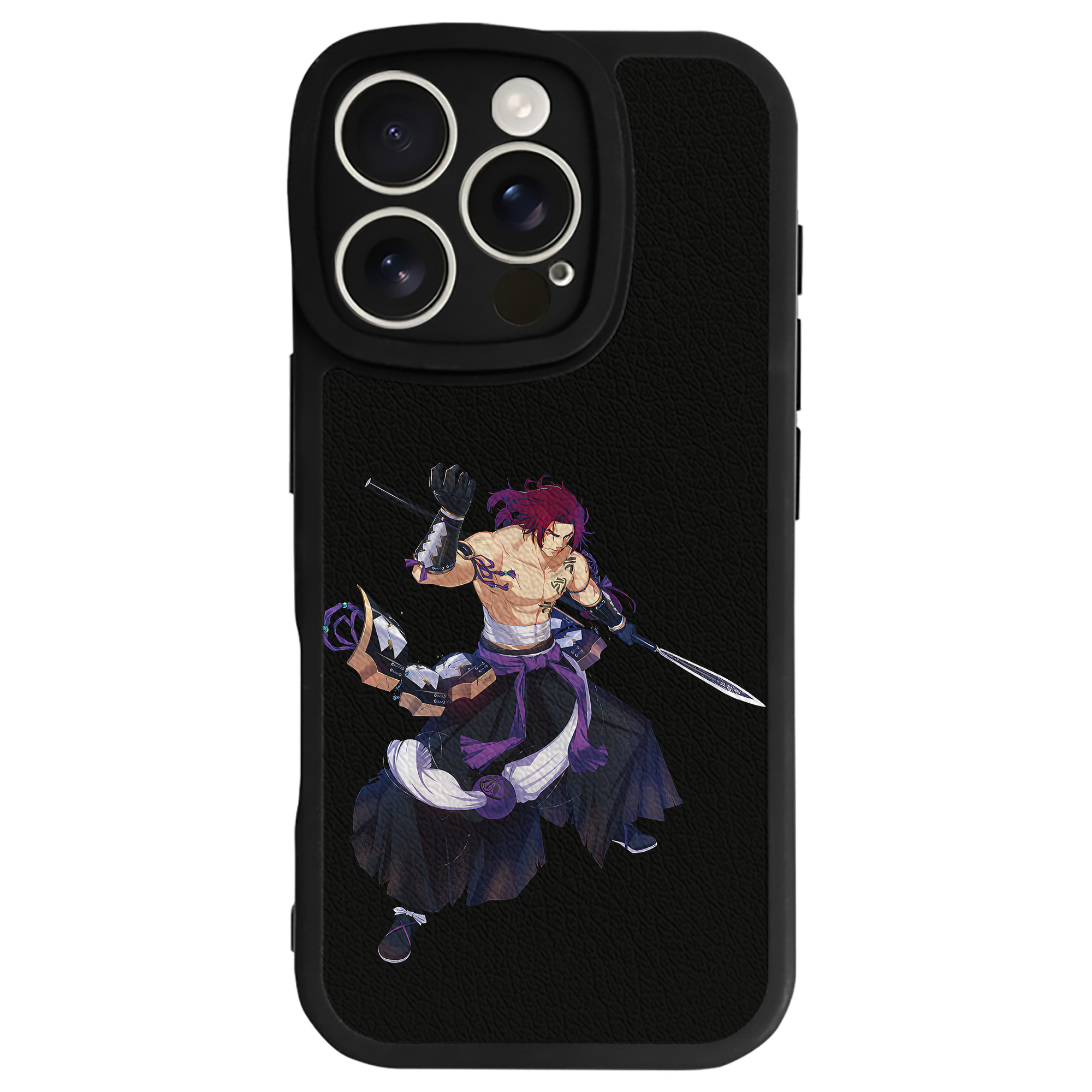 （画像用） 刀剣乱舞 Touken Ranbu 【iPhone 16シリーズ対応】シリコンスマホケース（レザー調） 材質：シリコン